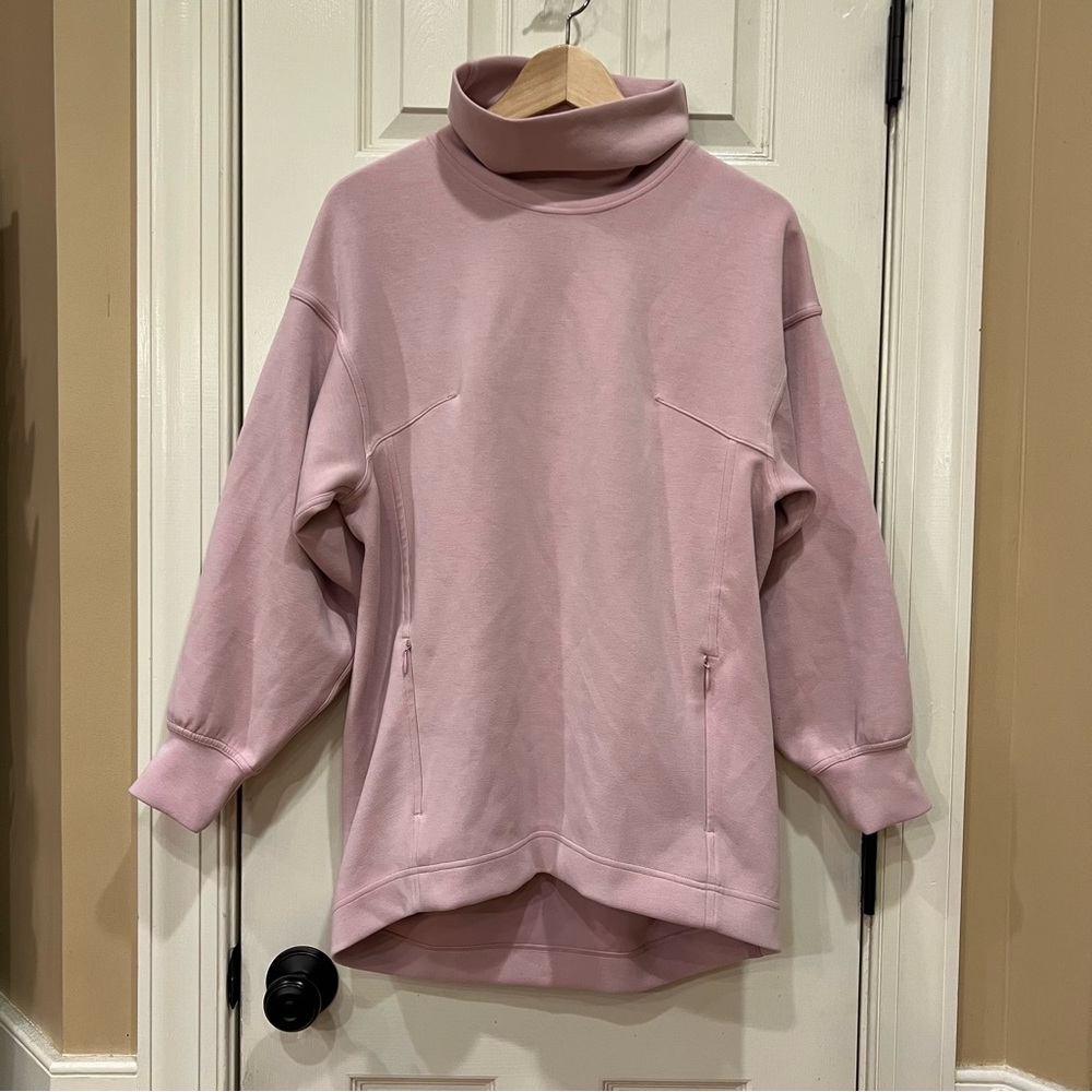 LULULEMON Softstreme Funnel-Neck Long Pullover Tunic Pink Peony Size 4 W3FLGS